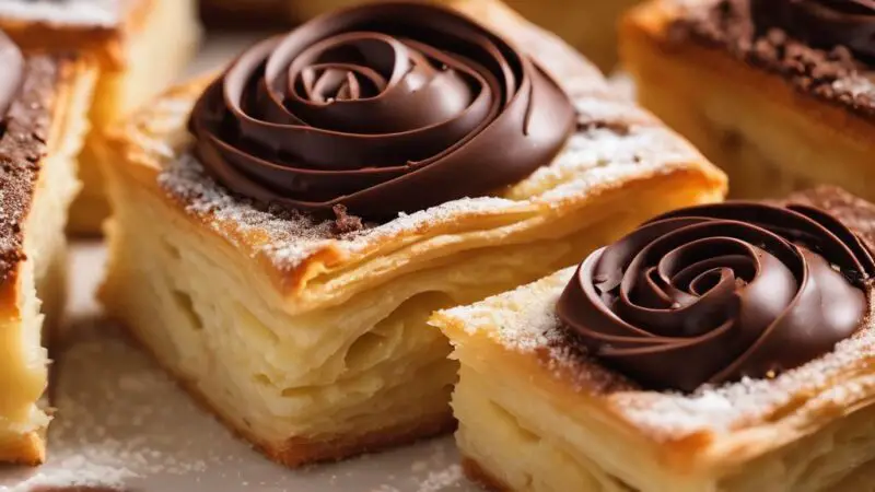 Simple Chocolate Puff Pastry Rolls