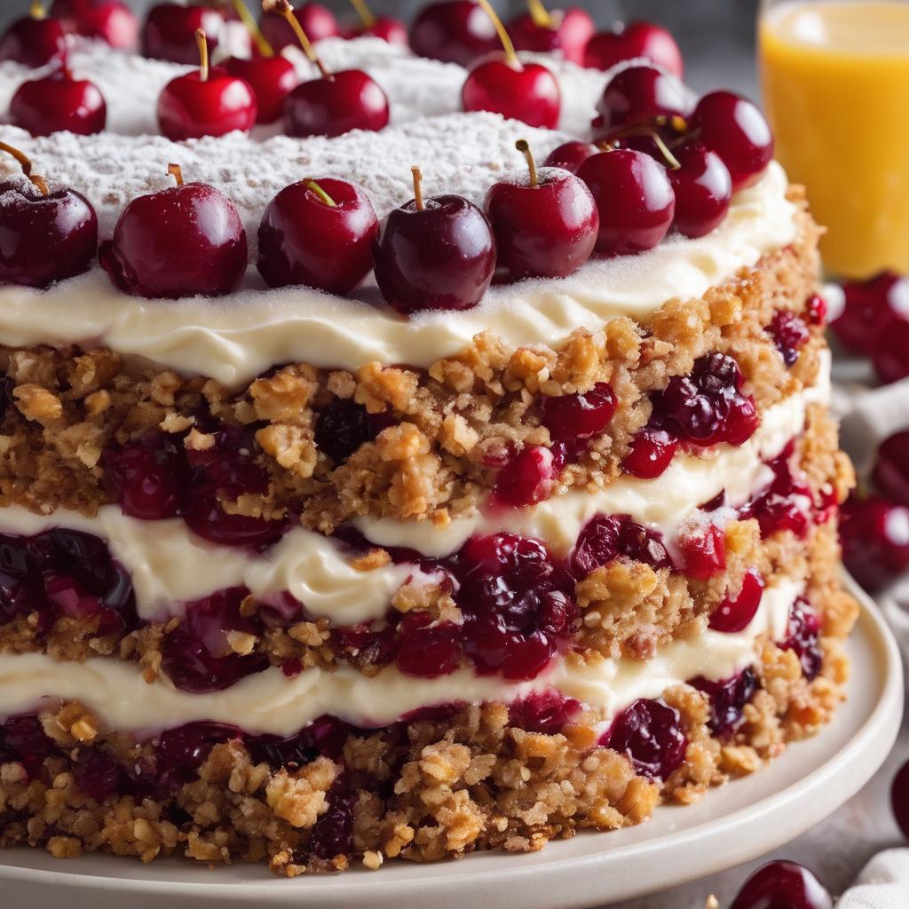 Cherry Crumble Delight Cake