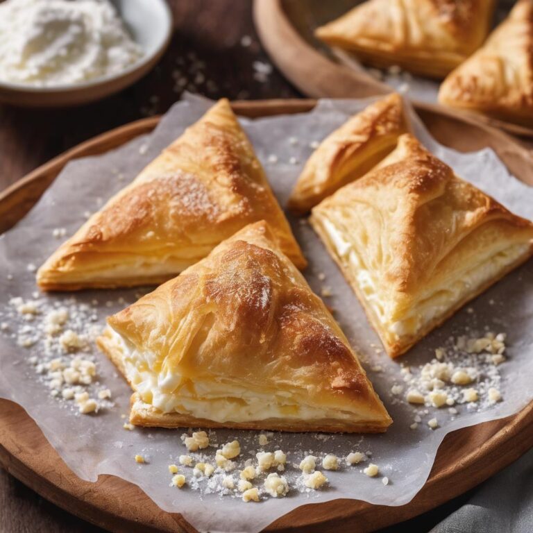 Creamy Quark Puff Pastry Triangles