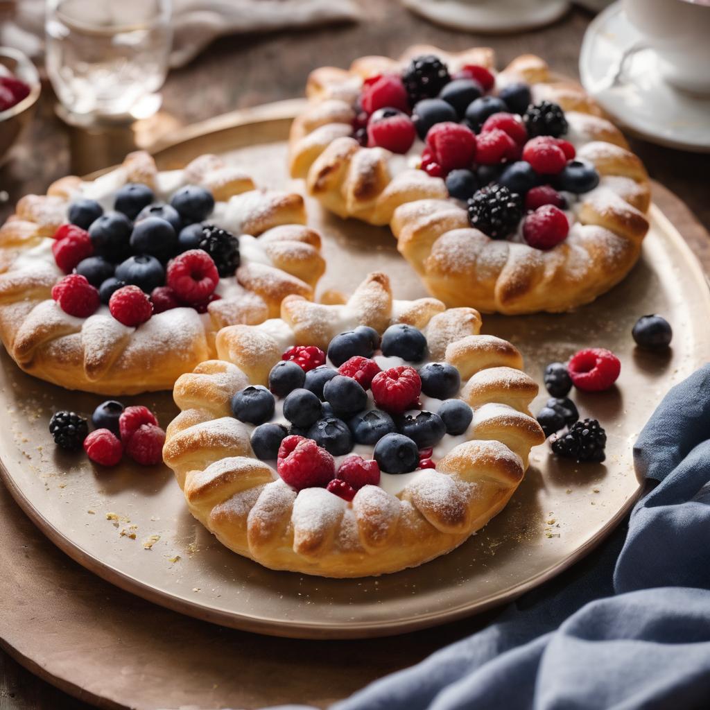 Twisted Blueberry Cheese Pastries