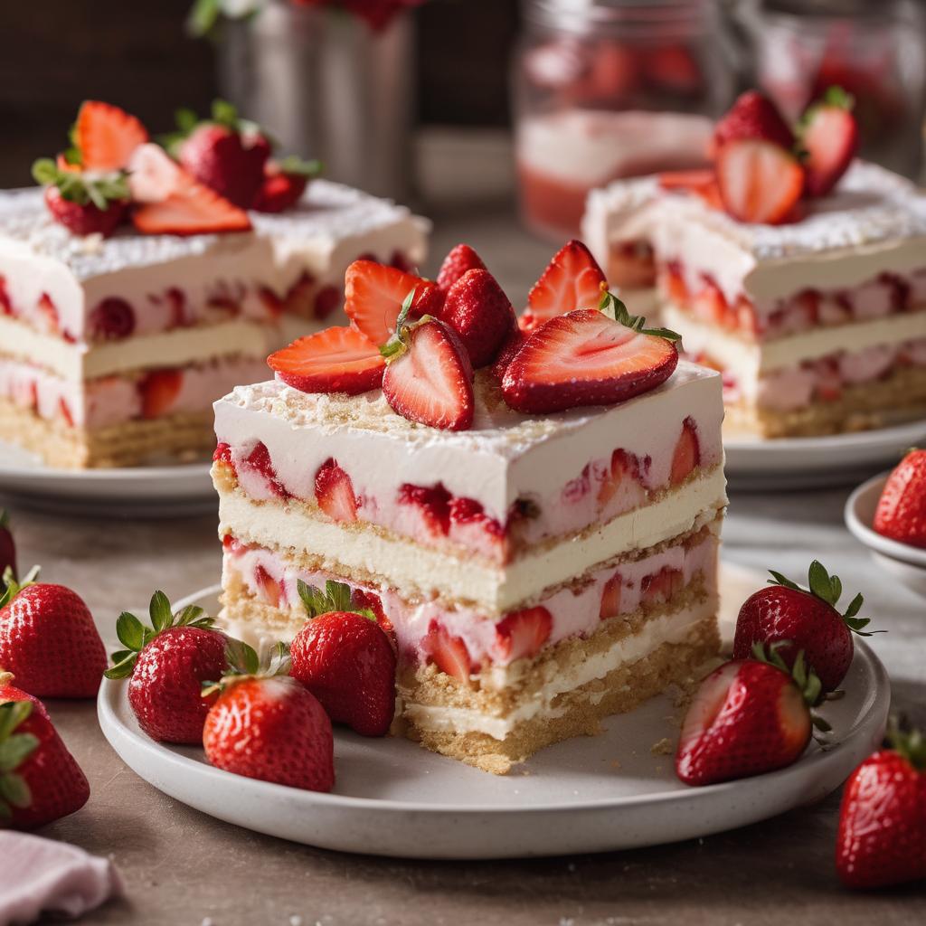 Strawberry Vanilla Icebox Cake