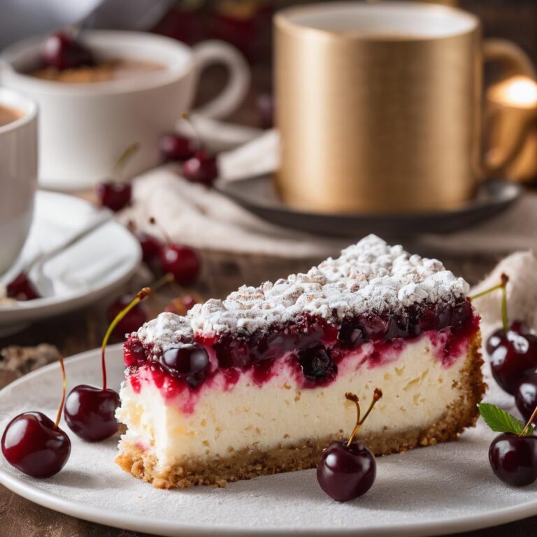 Gluten-Free Cherry Cream Cheese Coffee Cake
