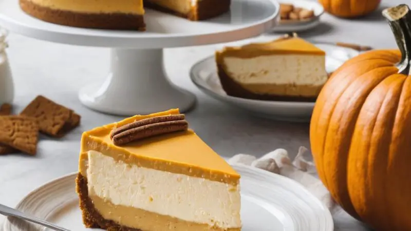 Pumpkin Cheesecake with Snickerdoodle Crust