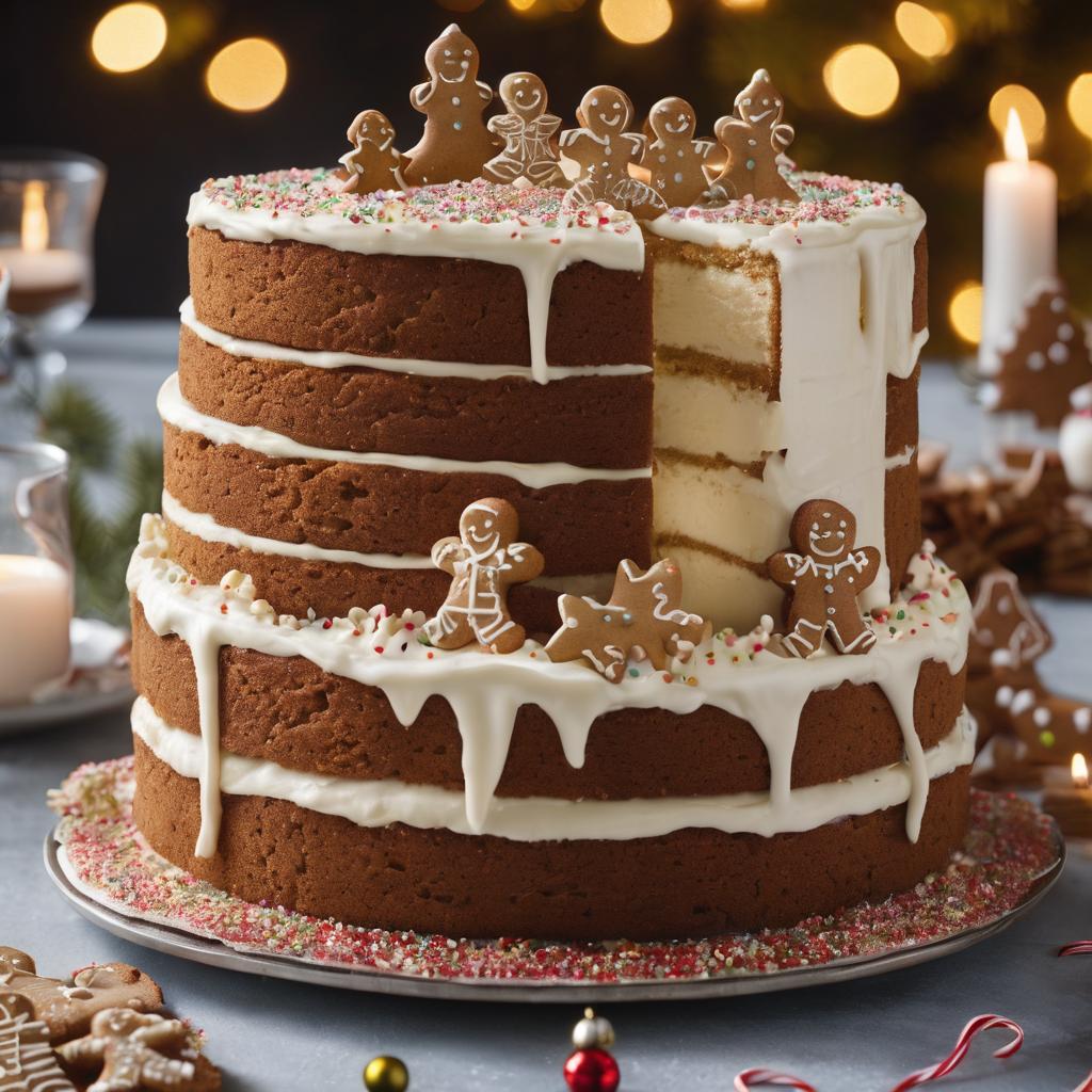 Spiced Gingerbread Cake with Caramelized White Frosting