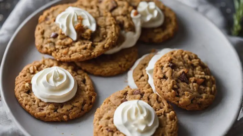 Spiced Carrot Cake Cookies with Cream Cheese Frosting