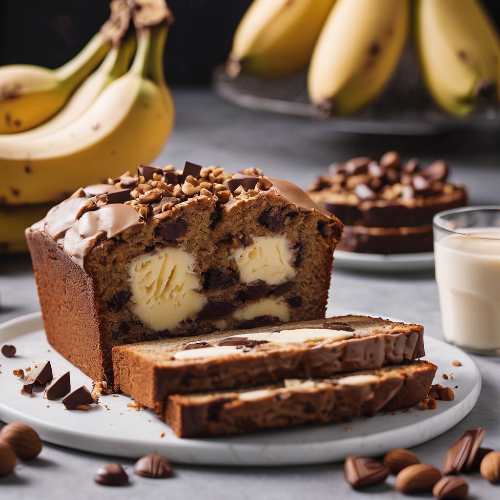 Banana Bread with Kinder Chocolate Chunks