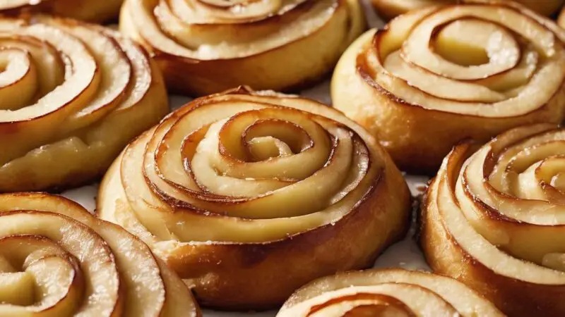 Apple Upside Down Cinnamon Rolls