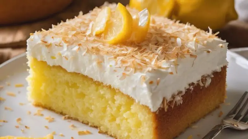 Lemon-Soaked Sponge Cake with Citrus Cream