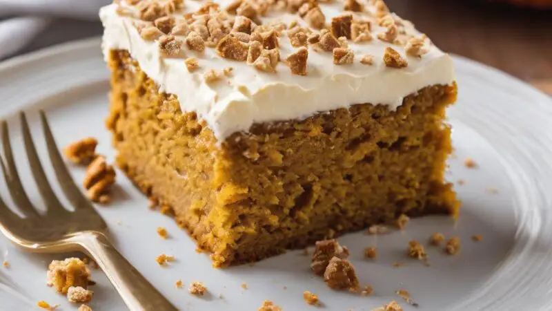 Spiced Pumpkin Sheet Cake with Browned Butter Cream Cheese Frosting