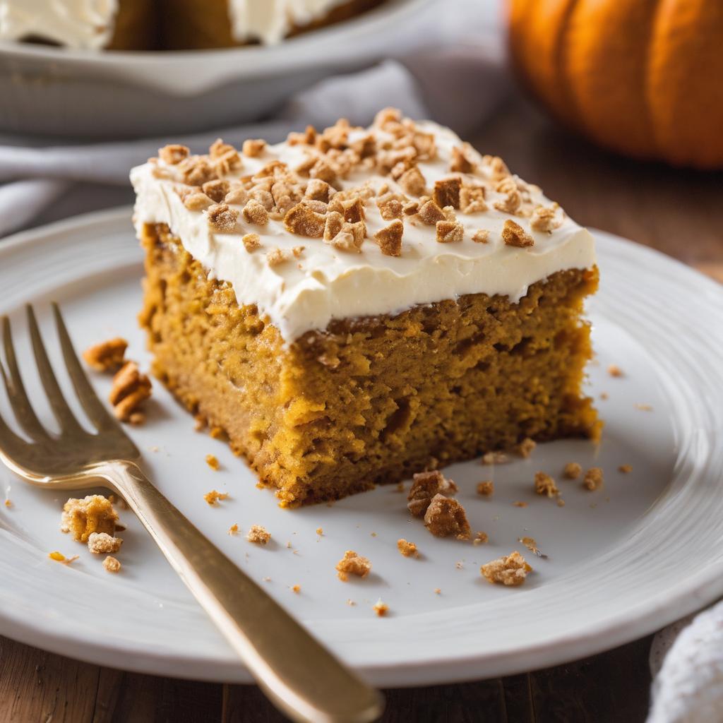 Spiced Pumpkin Sheet Cake with Browned Butter Cream Cheese Frosting