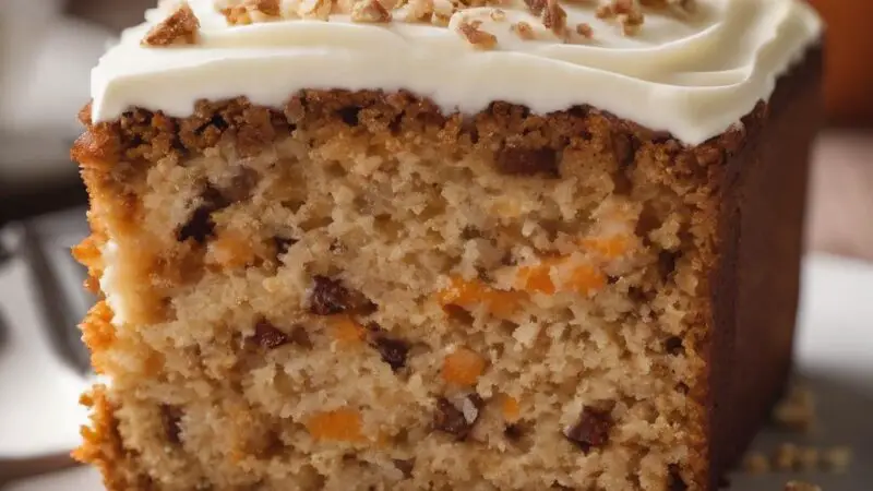 Classic Carrot Cake Loaf with Cream Cheese Frosting