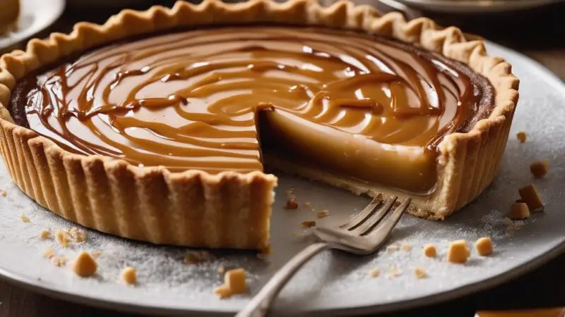 Irresistible Brown Butter Salted Caramel Tart with Brown Sugar Meringue