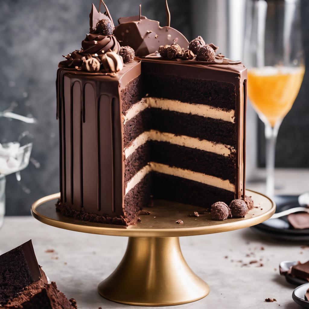 Decadent Triple Chocolate Bliss Cake