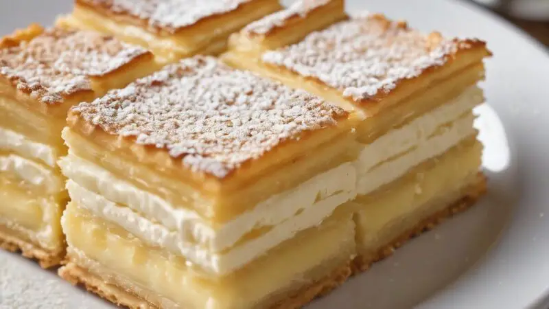 Puff Pastry Bavarian Cream Delight