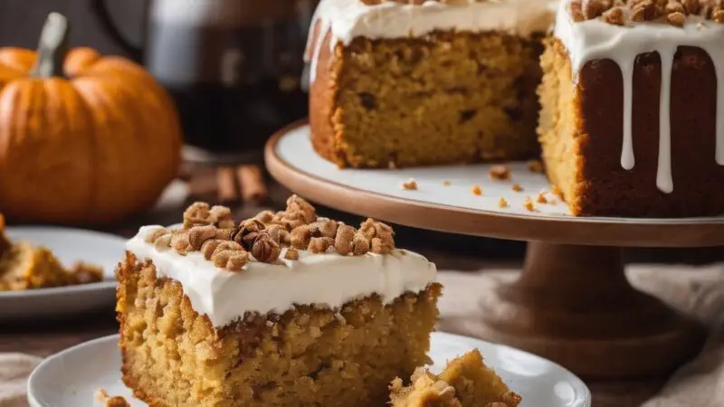 Brown Sugar Streusel Pumpkin Coffee Cake