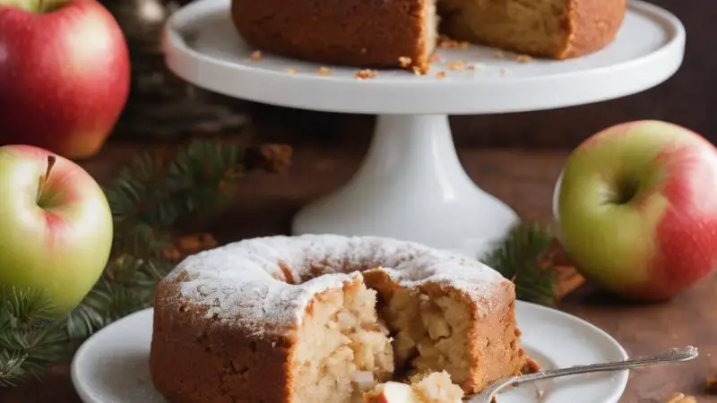 Golden Apple Harvest Cake