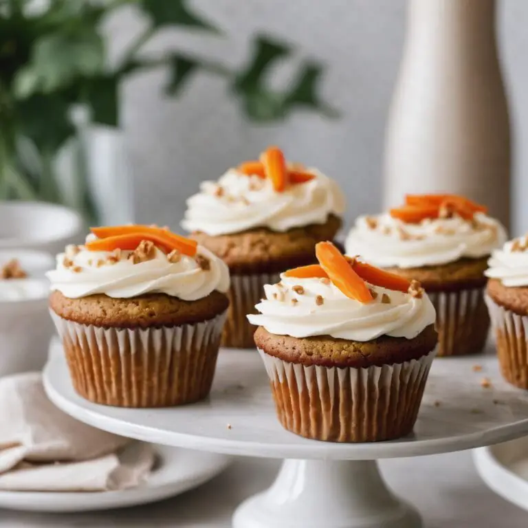 Carrot Cake Cupcakes with Cream Cheese Frosting