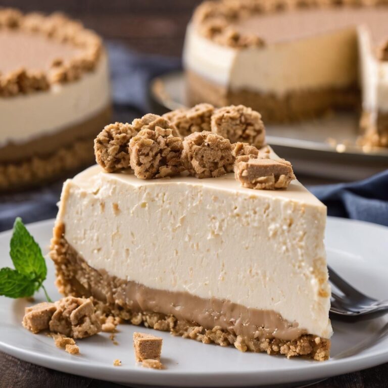 No-Bake Biscoff Cookie Cheesecake