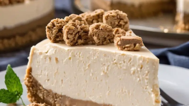 No-Bake Biscoff Cookie Cheesecake