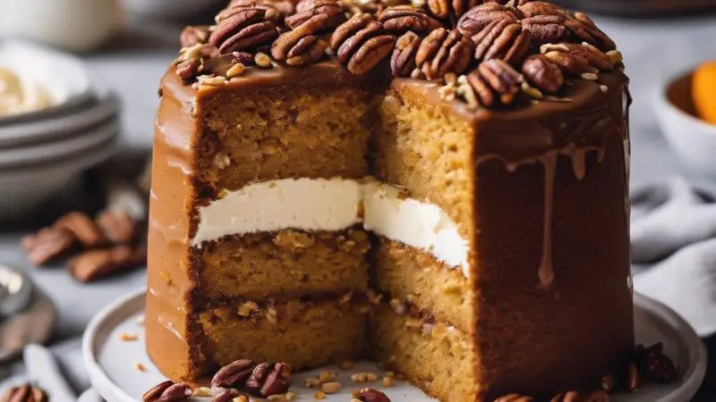 Toasted Pecan Pumpkin Spice Cake