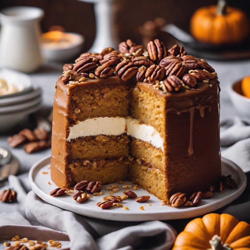 Toasted Pecan Pumpkin Spice Cake