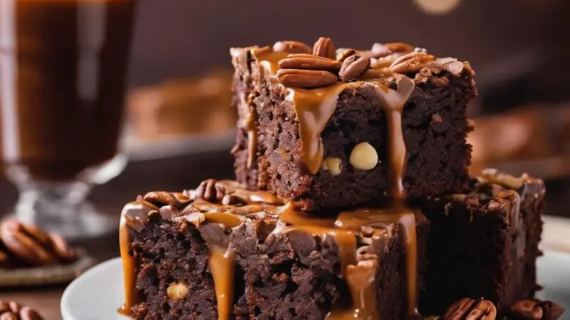 Salted Caramel Pecan Brownies