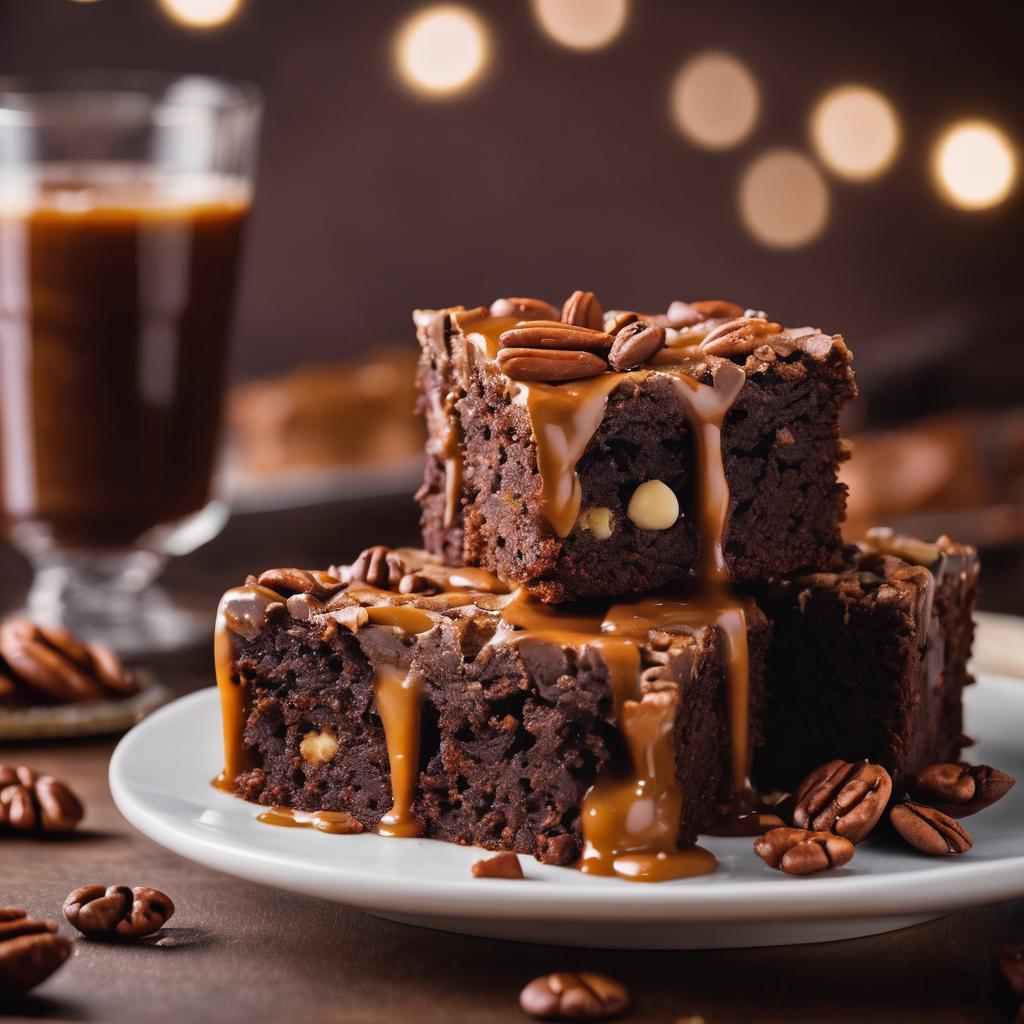 Salted Caramel Pecan Brownies