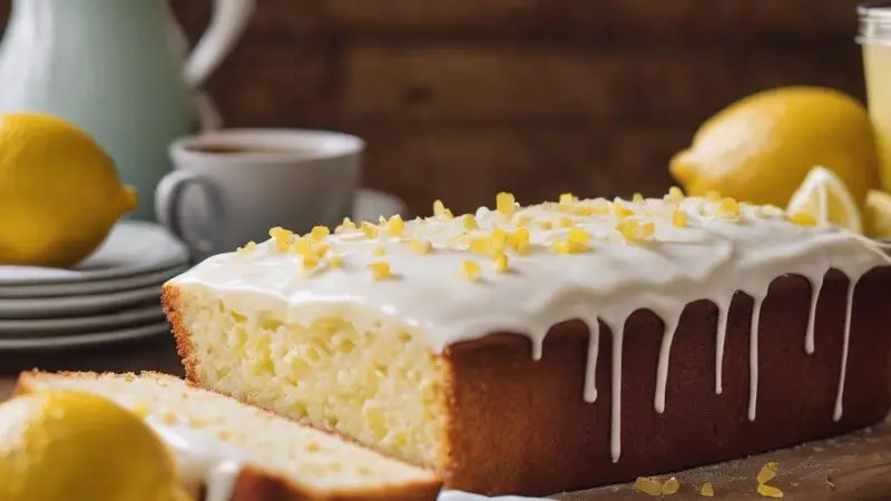 Zesty Lemon Loaf with Lemon Icing