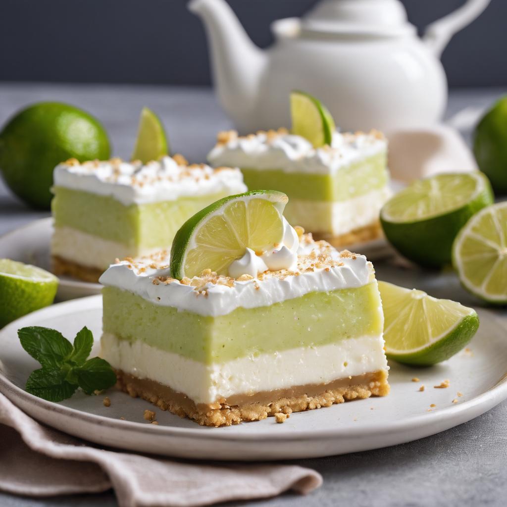 Chilled Key Lime Bars with Graham Cracker Crust