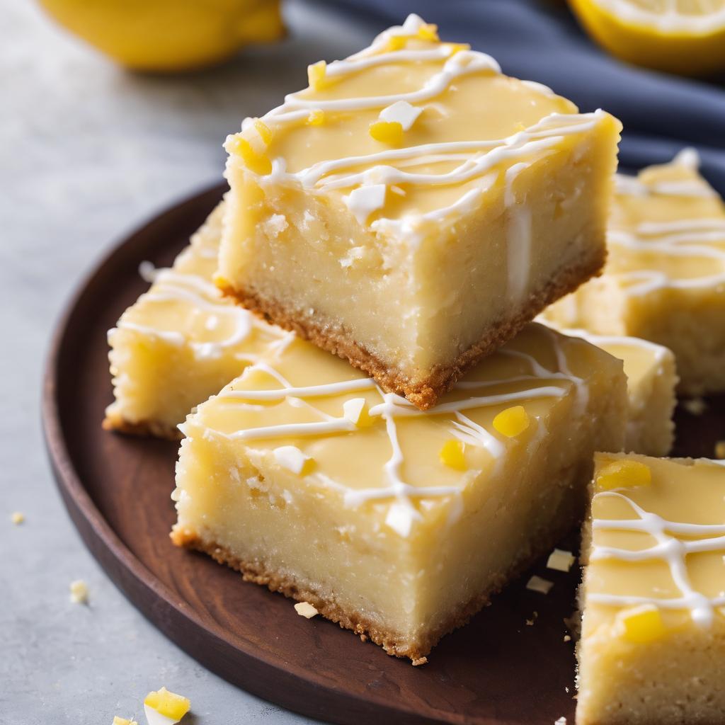 Lemon-Infused White Chocolate Blondies