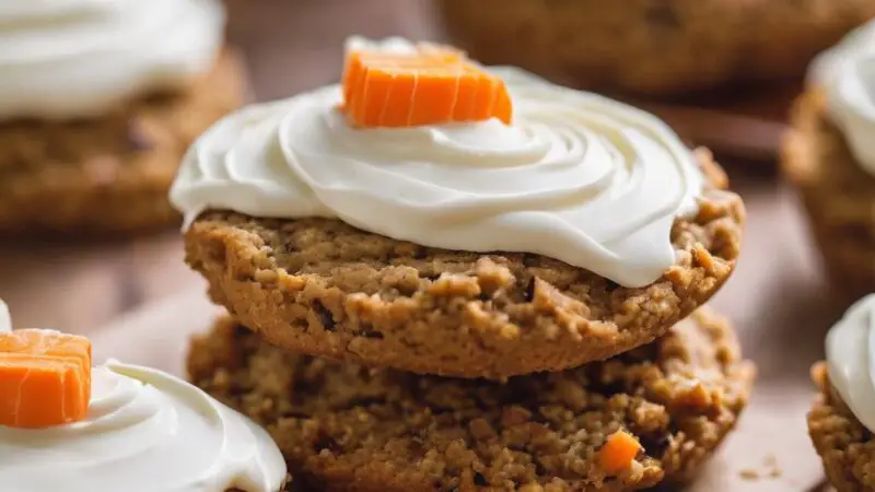 Carrot Cake Cookies with Cheesecake Filling