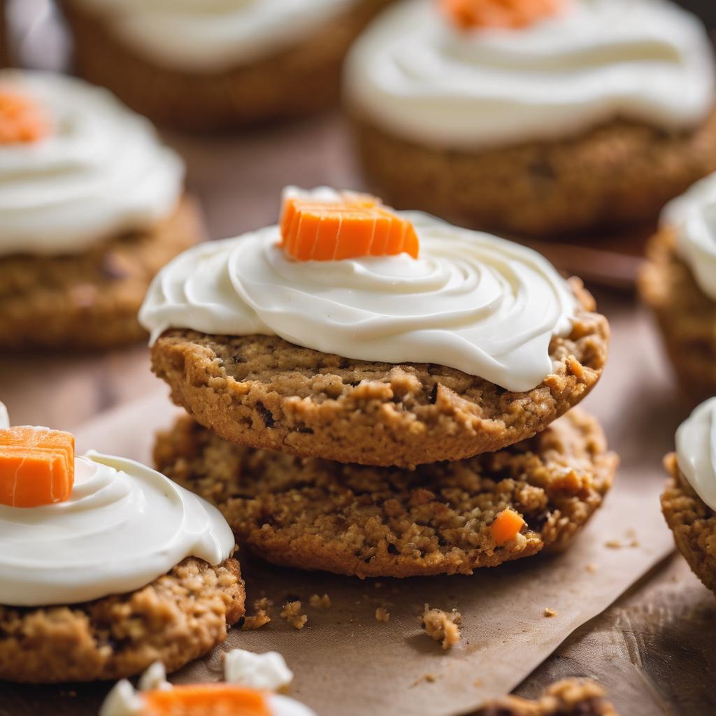 Carrot Cake Cookies with Cheesecake Filling