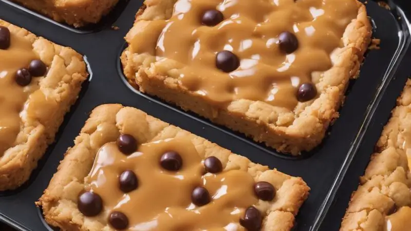 Gooey Caramel Stuffed Cookie Bars