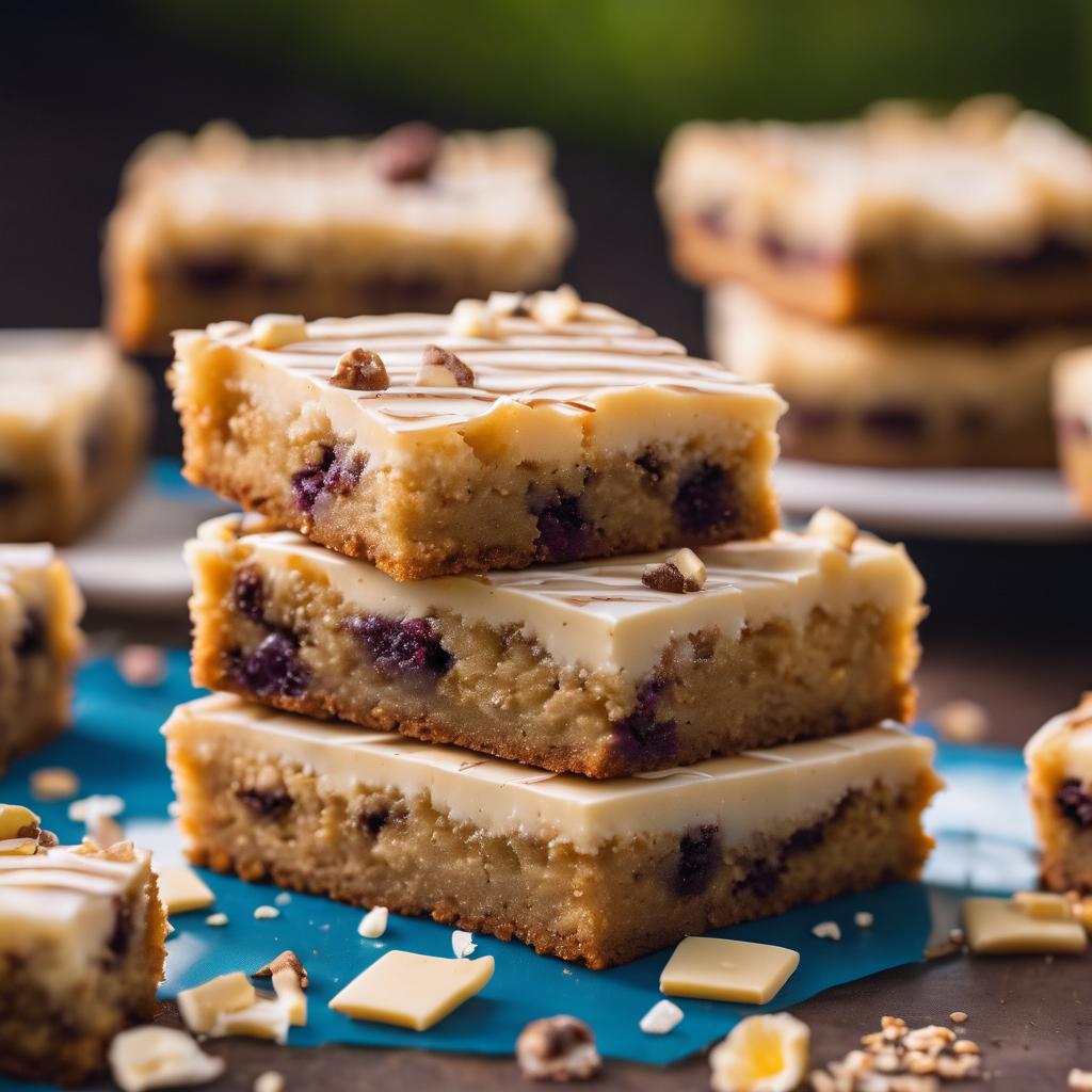 White Chocolate Cosmic Brownies (Cosmic Blondies)