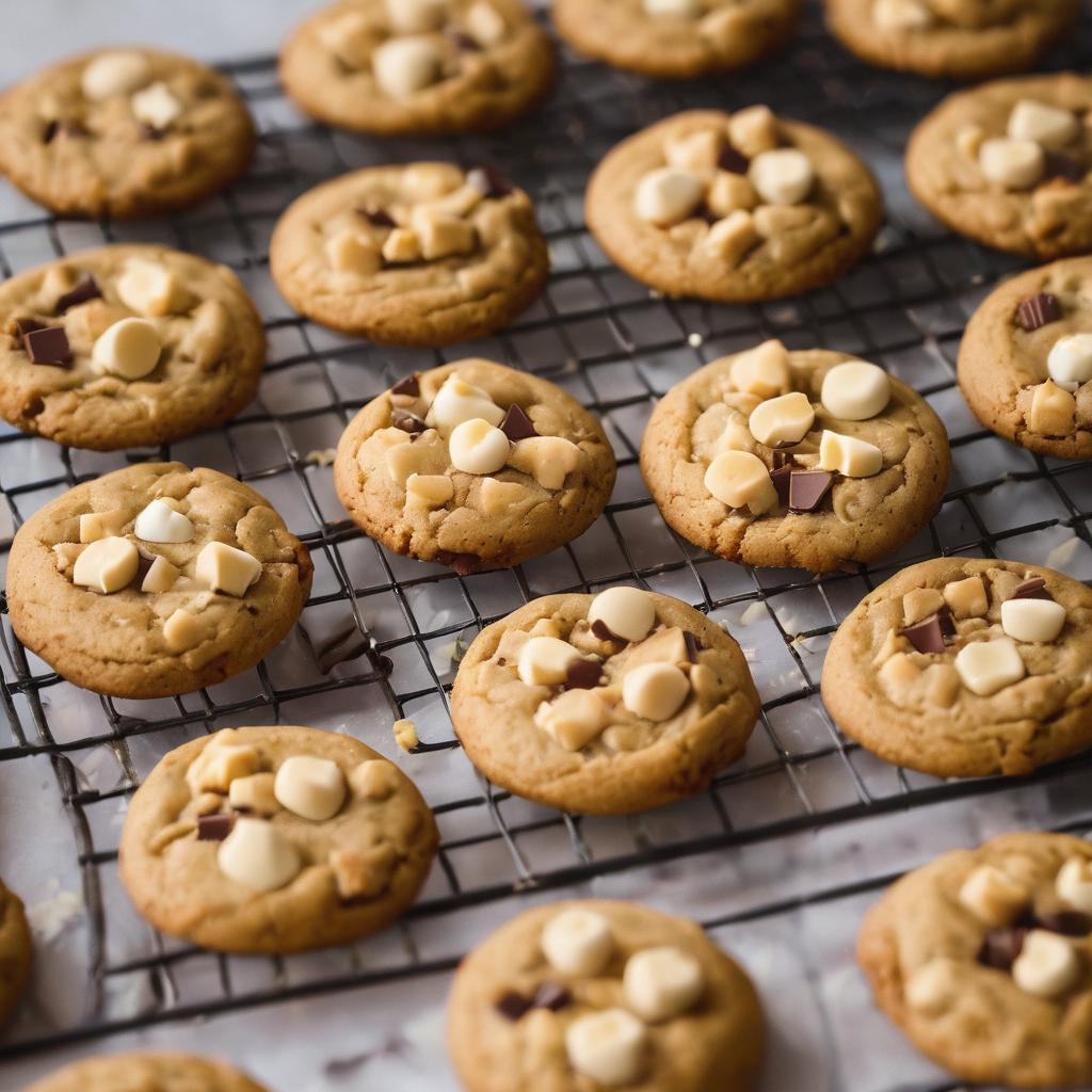 Kinder & White Chocolate Cookies