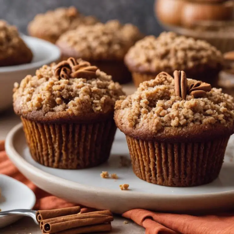 Vegan Cinnamon Streusel Muffins with Sweet Vanilla Glaze