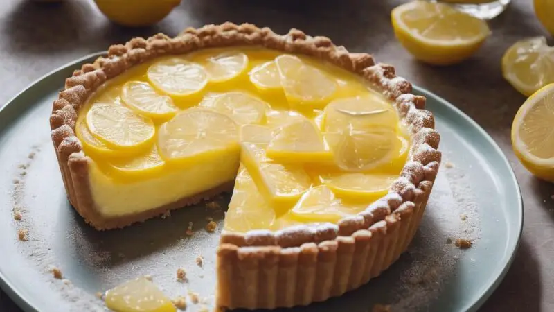 Luscious Vegan Lemon Cream Tart