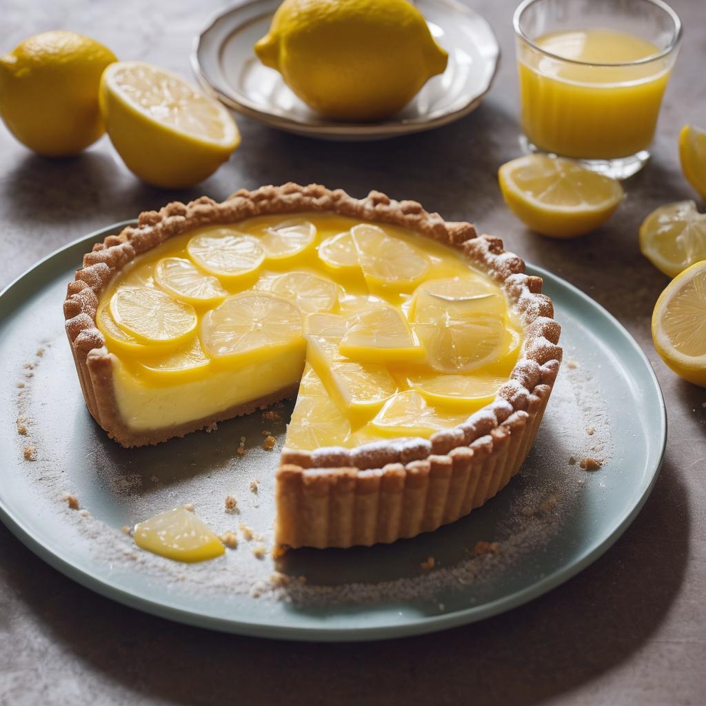 Luscious Vegan Lemon Cream Tart