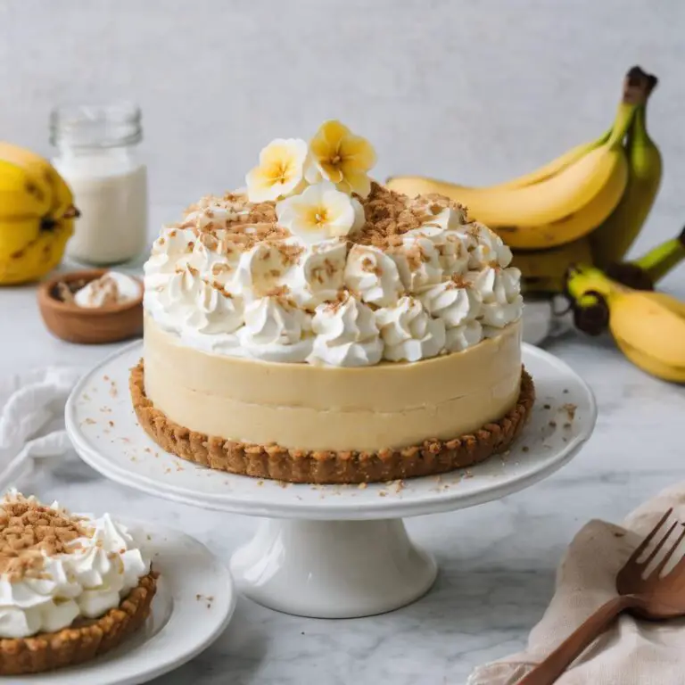 Luscious Banana Cream Pie with a Biscoff Twist
