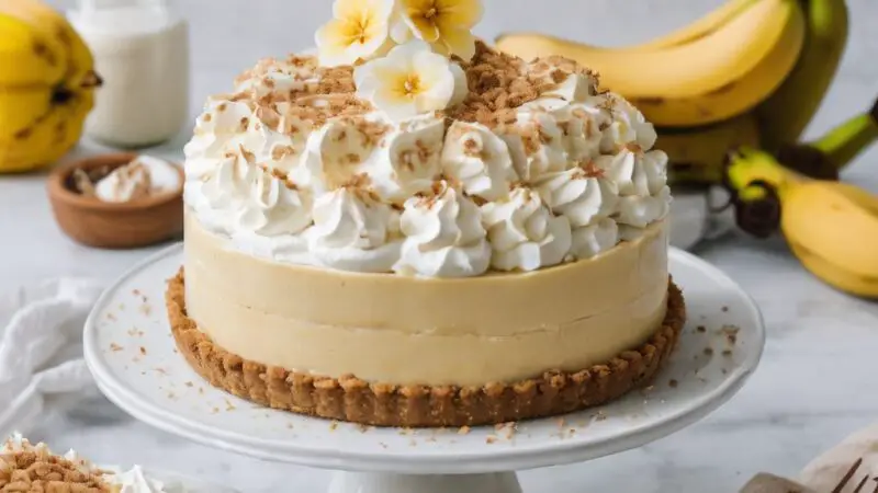 Luscious Banana Cream Pie with a Biscoff Twist