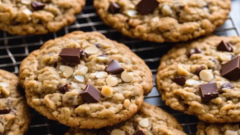 Vegan Chocolate Chip Oat Cookies with a Cinnamon Twist Recipe