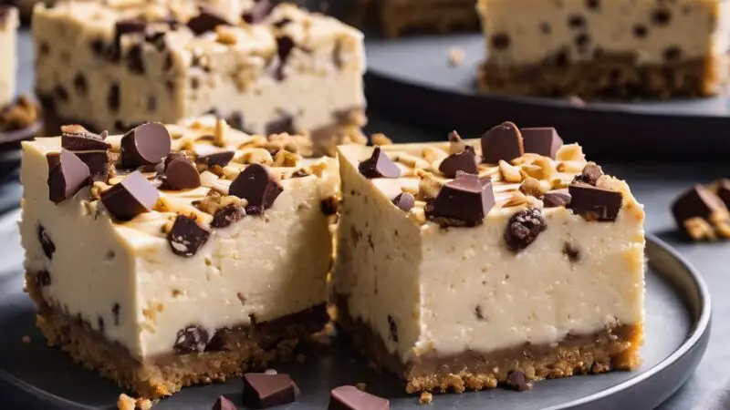 No-Bake Vegan Cookie Dough Cheesecake