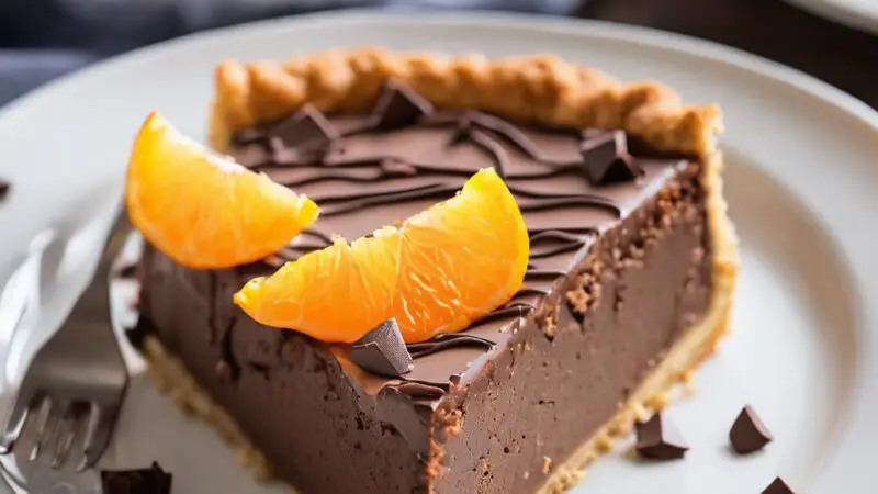 Vegan Chocolate Orange Cheesecake