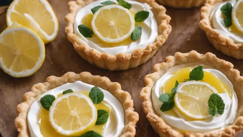 Vegan Lemon Raspberry Tarts