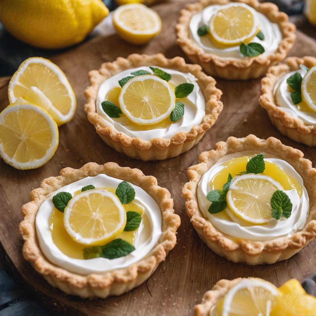 Vegan Lemon Raspberry Tarts