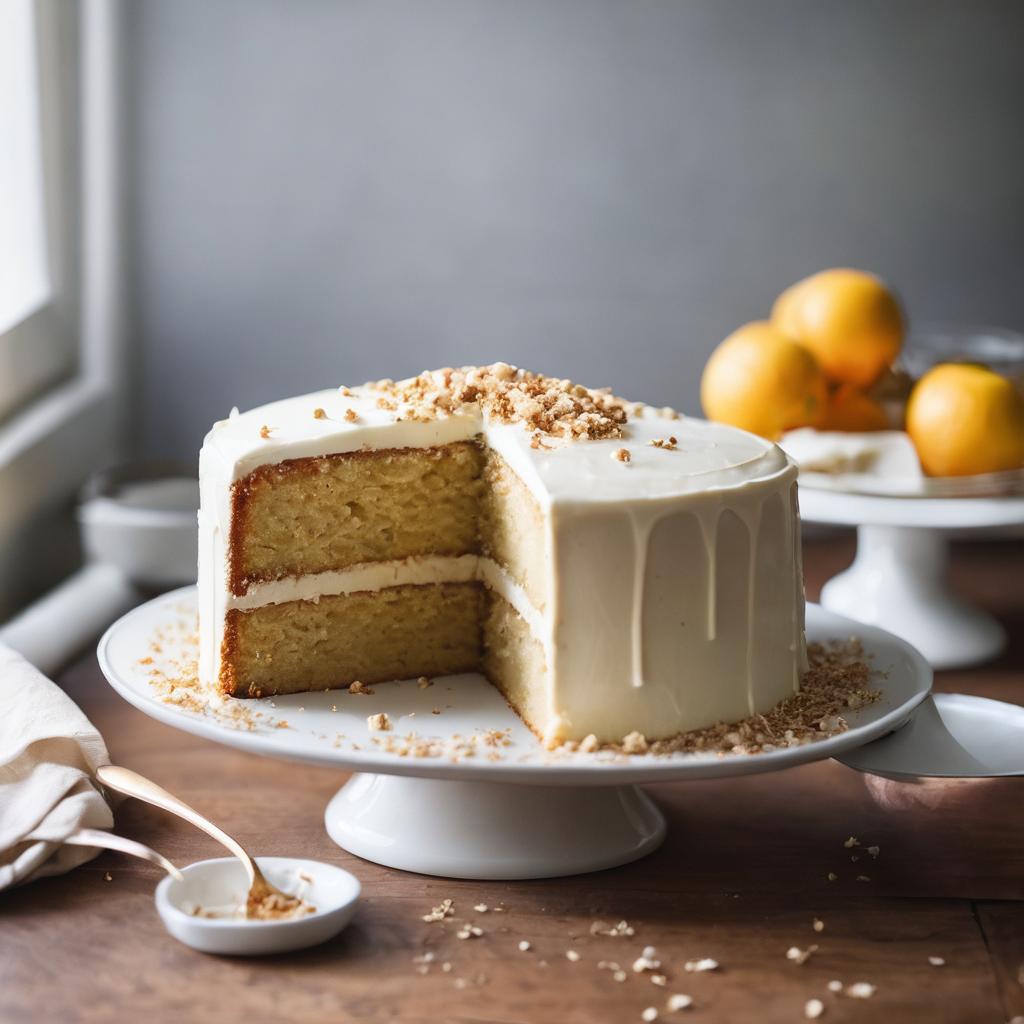 Classic Vegan Vanilla Cake with Buttercream Frosting