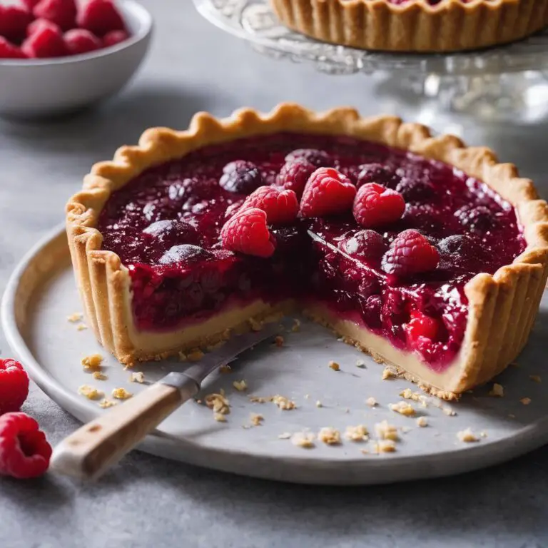 Vegan Raspberry Tart with Pastry Cream
