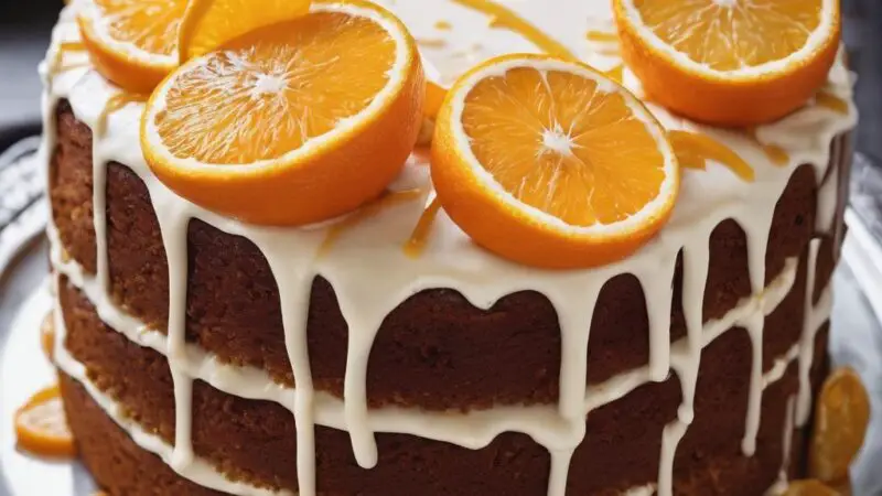 Vegan Orange Cake with Glaze