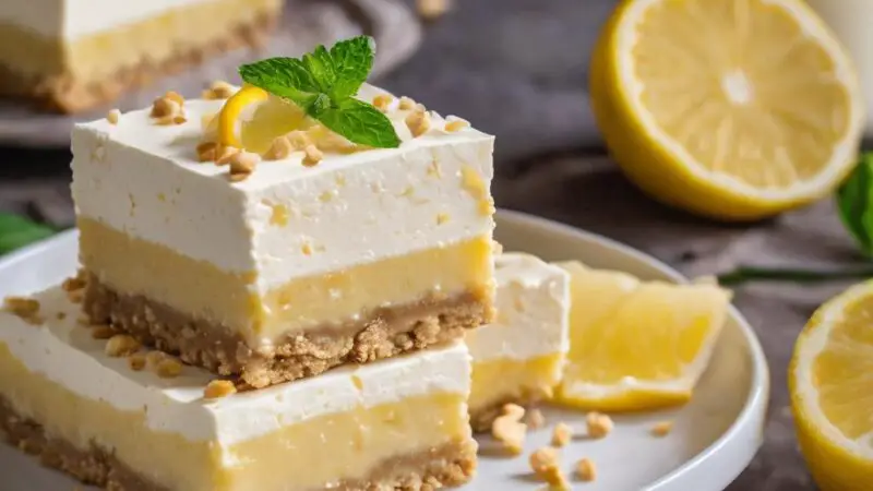 Zesty Vegan Lemon Cheesecake with Coconut Crust