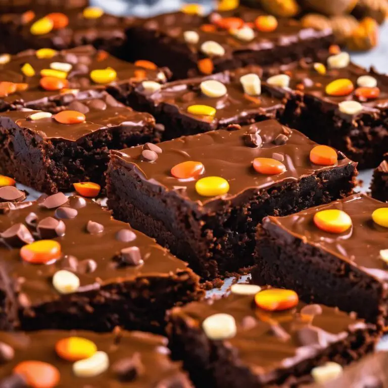 Decadent Reese’s Peanut Butter Cup Brownies (Gluten-Free)
